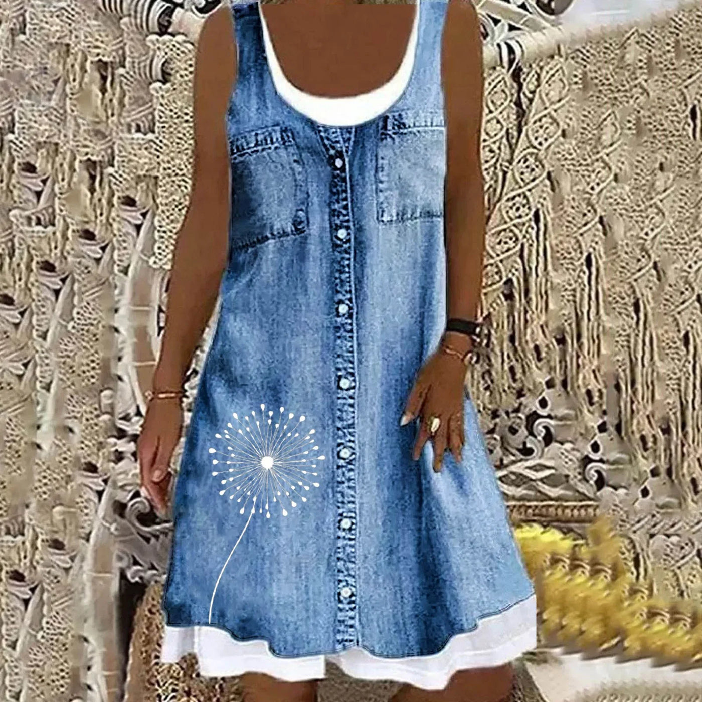 VIVILY | Weiches und Elegantes Denimkleid