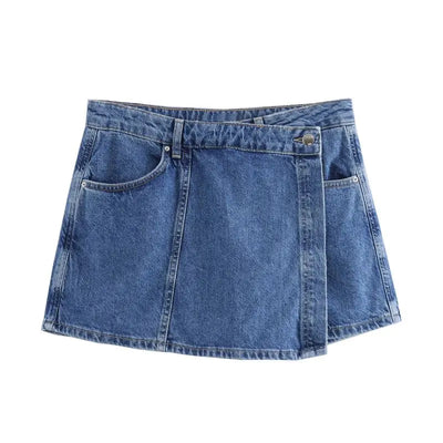 VIVILY | V-Ausschnitt Denim Set