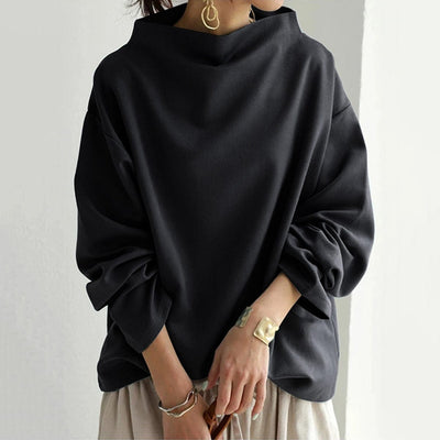 VIVILY | Eleganter Pullover mit hohem Kragen