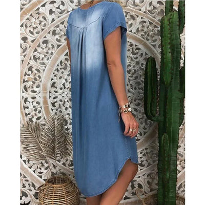 VIVILY | Lässiges Denim Sommerkleid