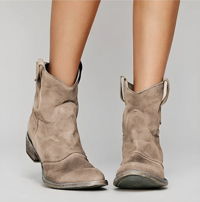 VIVILY | Boho-Wildleder-Stiefeletten