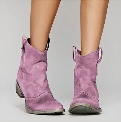 VIVILY | Boho-Wildleder-Stiefeletten