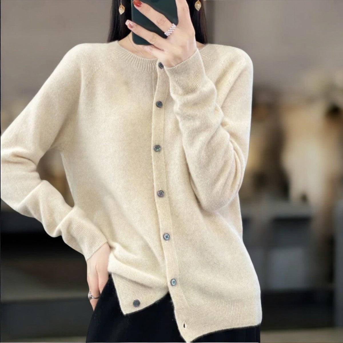 VIVILY | Elegante Strickjacke
