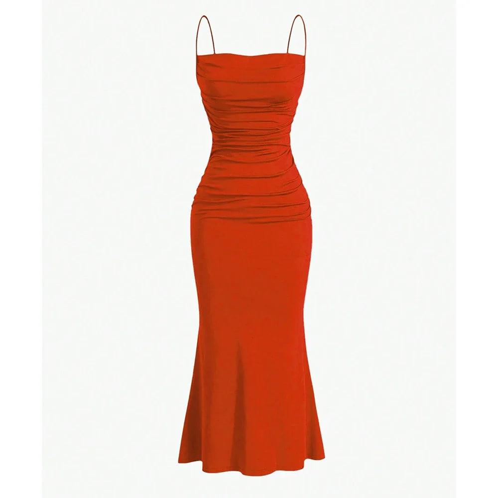 VIVILY | Drapiertes Maxikleid
