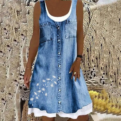 VIVILY | Weiches und Elegantes Denimkleid