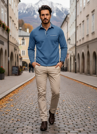 Vivily | Langarm-Polohemd