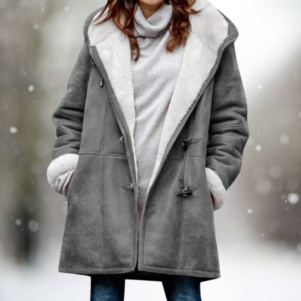 VIVILY | Warme Wildleder-Fleece Herbstjacke