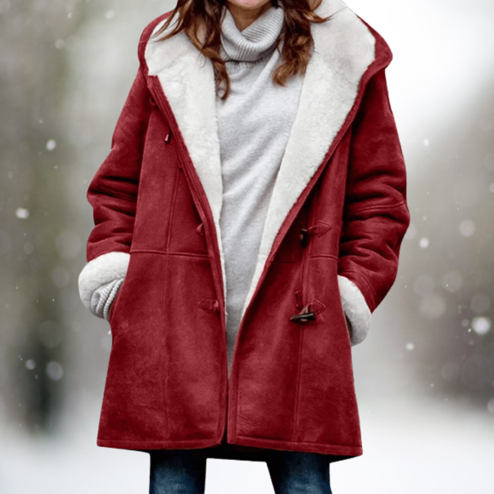 VIVILY | Warme Wildleder-Fleece Herbstjacke