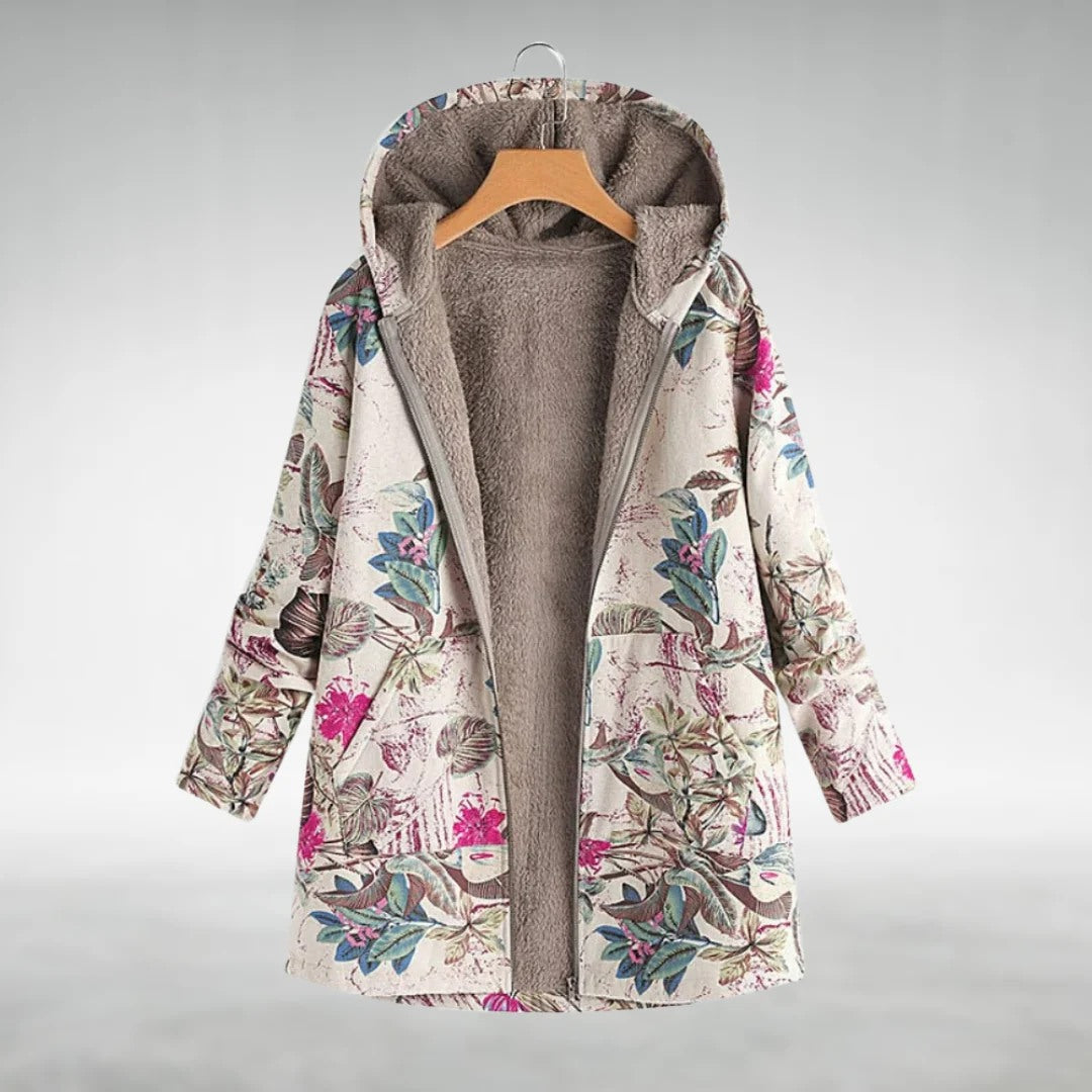Astrid™ | Stilvolle Blumen-Fleecejacke