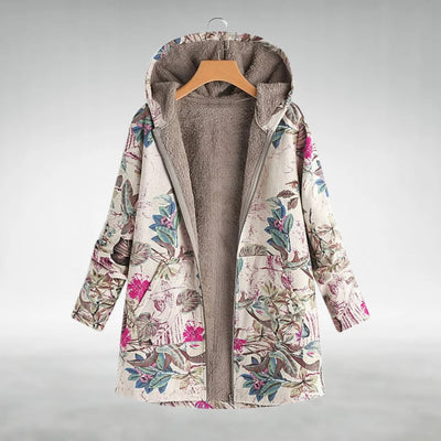 Astrid™ | Stilvolle Blumen-Fleecejacke