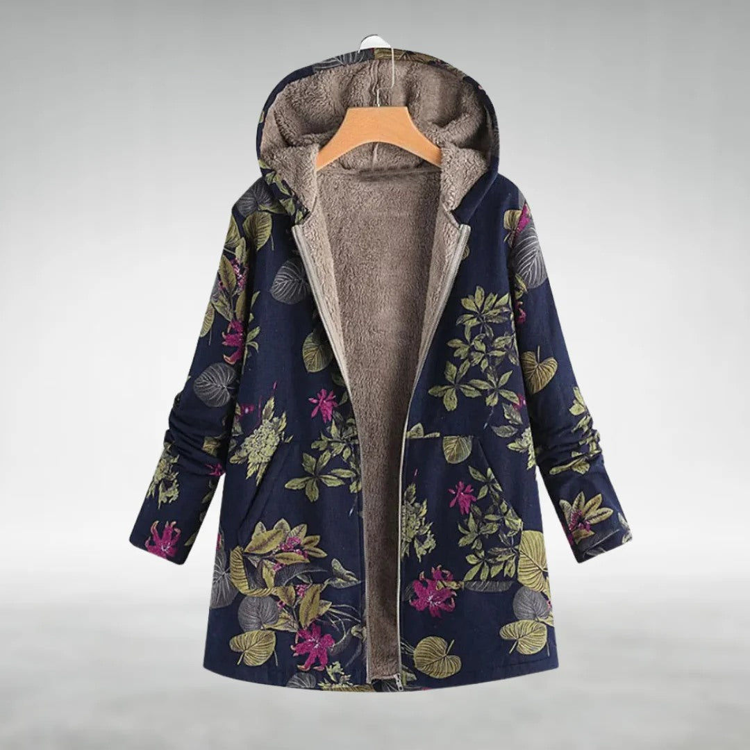 Astrid™ | Stilvolle Blumen-Fleecejacke