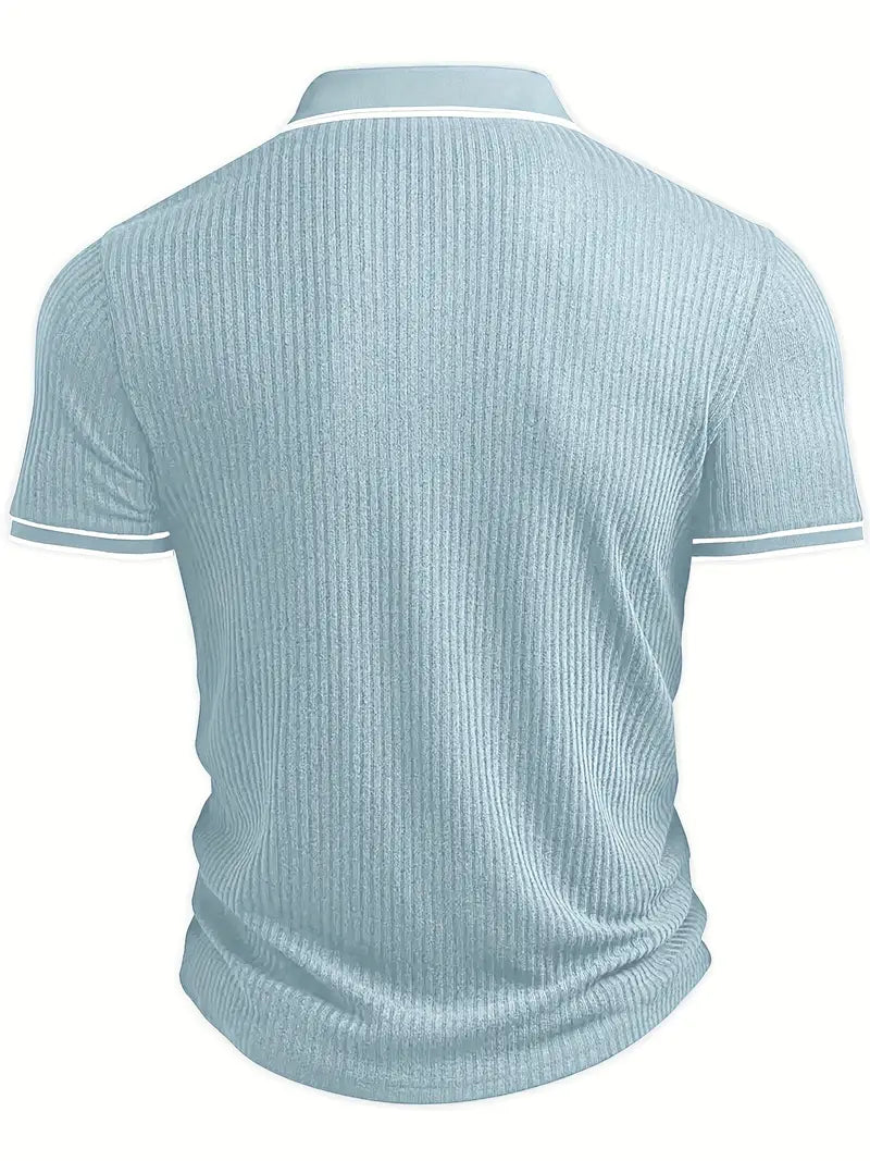 Matthias | Polohemd – Strukturierte Eleganz mit Mediterranem Flair
