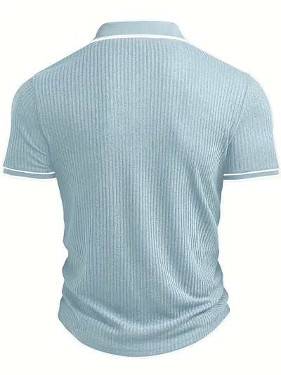 Matthias | Polohemd – Strukturierte Eleganz mit Mediterranem Flair