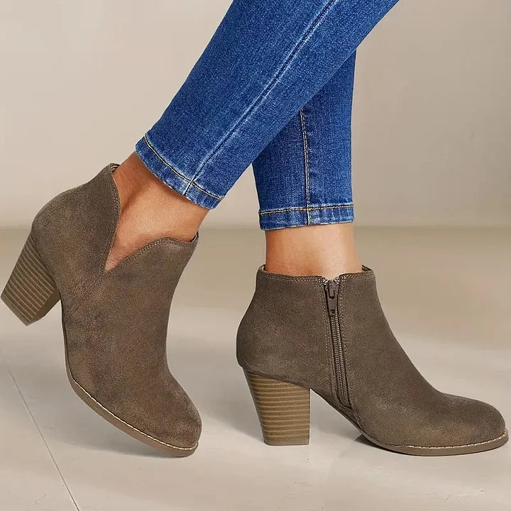 VIVILY | DAMENSTIEFELETTEN MIT DICKEM ABSATZ