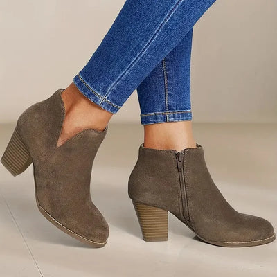 VIVILY | DAMENSTIEFELETTEN MIT DICKEM ABSATZ