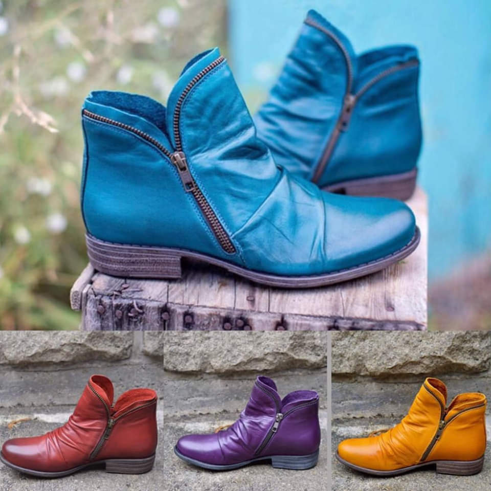 VIVILY | Elegante Stiefeletten mit Reißverschluss