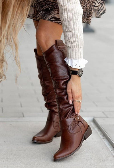 Allison™ | Elegante Leder-Stiefel mit Komfort+ (Neue Kollektion)