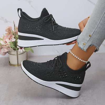 VIVILY | Orthopädische Sneakers mit funkelnden Strasssteinen