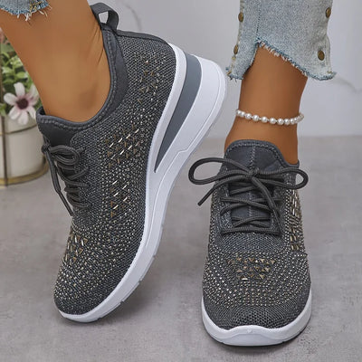 VIVILY | Orthopädische Sneakers mit funkelnden Strasssteinen