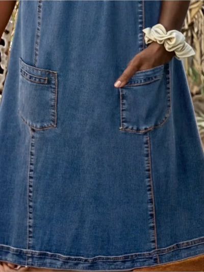 VIVILY | Elegantes Denimkleid