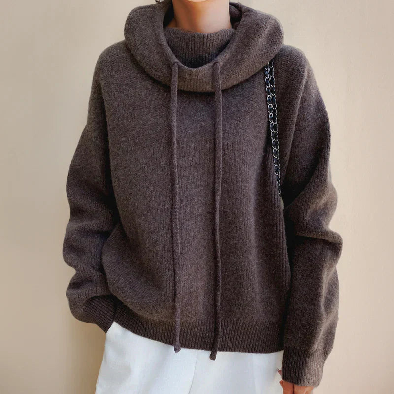 VIVILY | Weicher Strick-Hoodie im Relaxed Fit