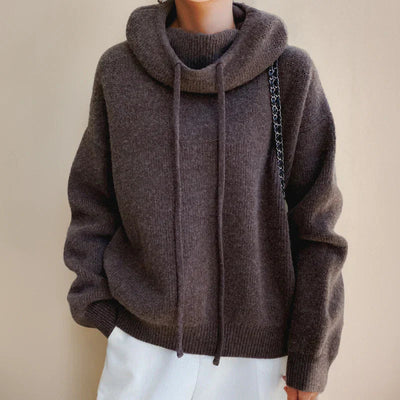 VIVILY | Weicher Strick-Hoodie im Relaxed Fit
