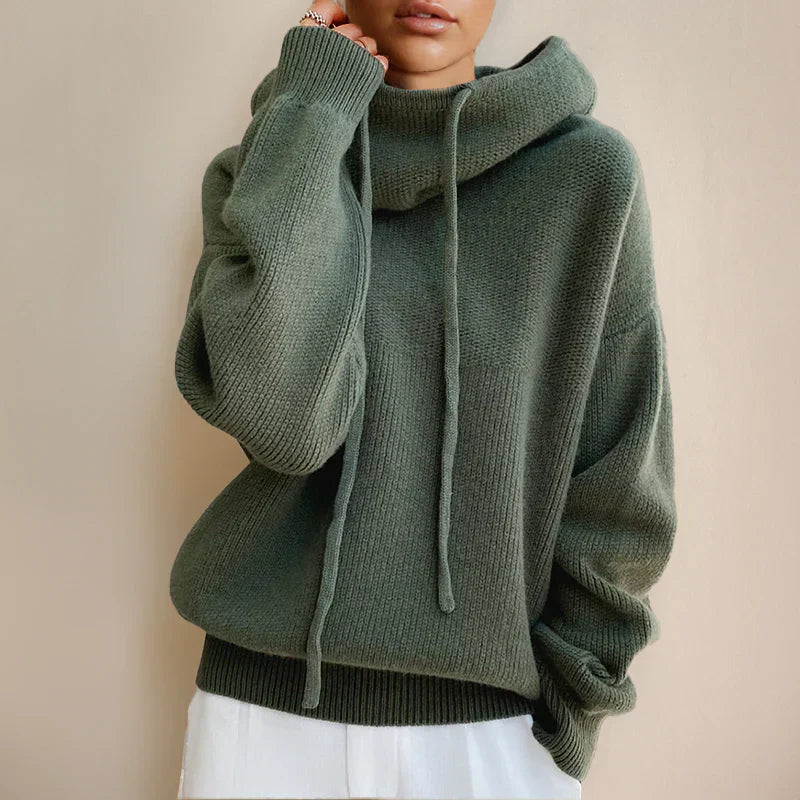 VIVILY | Weicher Strick-Hoodie im Relaxed Fit