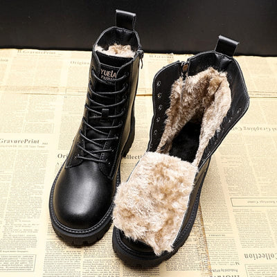 VIVILY | Elegante Stiefel aus schwarzem Leder