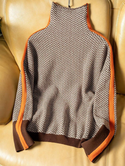 VIVILY | Stehkragen Streifen Couture