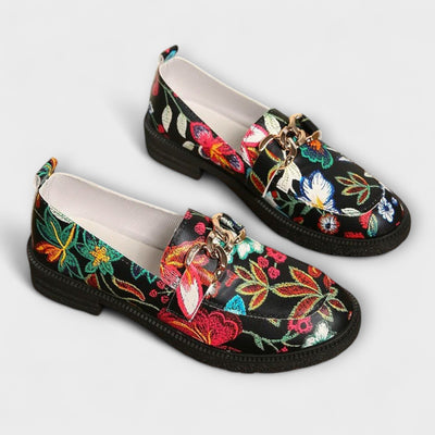 Wilma – Bunte Mokassins mit Blumenmuster