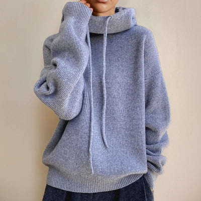 VIVILY | Weicher Strick-Hoodie im Relaxed Fit