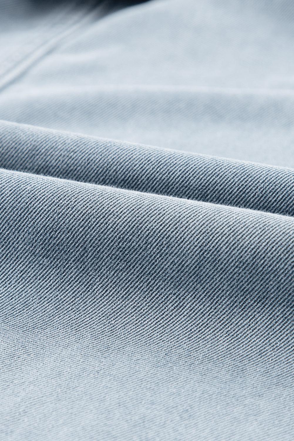 VIVILY | Elegantes Denimkleid mit kurzen Fledermausärmeln