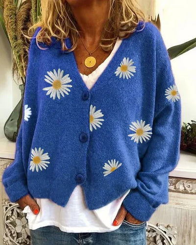 VIVILY | Floraler Cardigan im Casual-Stil