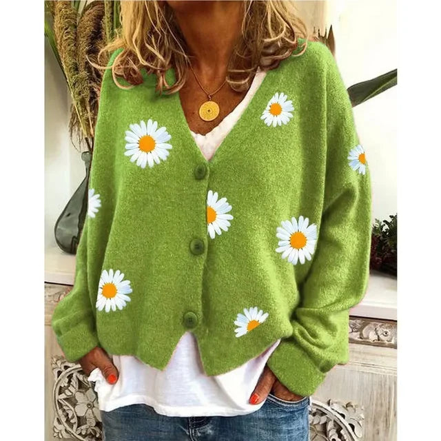 VIVILY | Floraler Cardigan im Casual-Stil