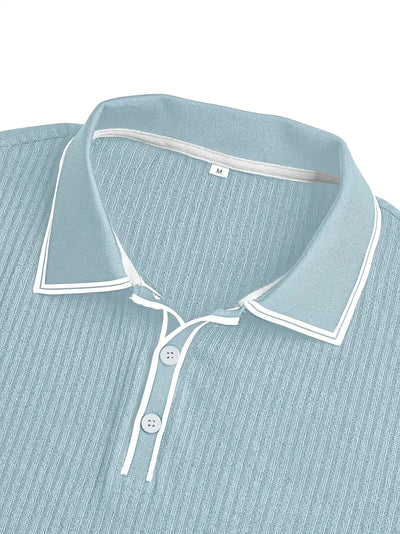 Matthias | Polohemd – Strukturierte Eleganz mit Mediterranem Flair