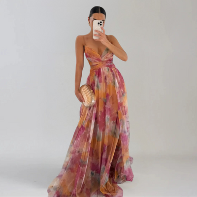 Brunhilde™ | Leichtes Kleid mit Blumenmuster