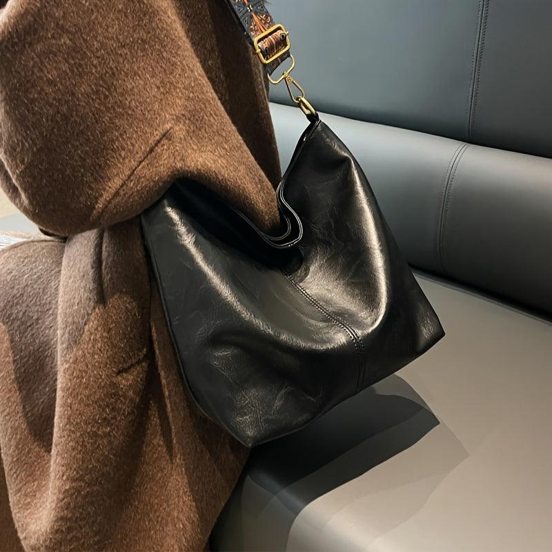 Marianne™ | Klassische Schultertasche mit verstellbarem Muster-Riemen