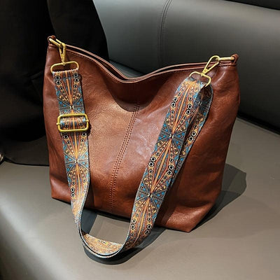 Marianne™ | Klassische Schultertasche mit verstellbarem Muster-Riemen