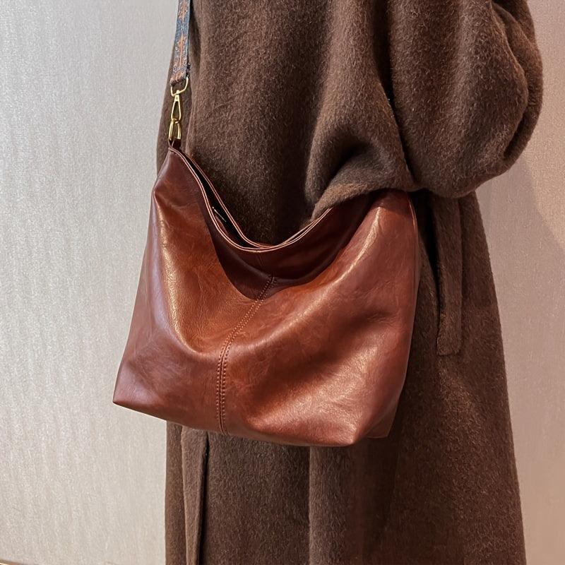 Marianne™ | Klassische Schultertasche mit verstellbarem Muster-Riemen