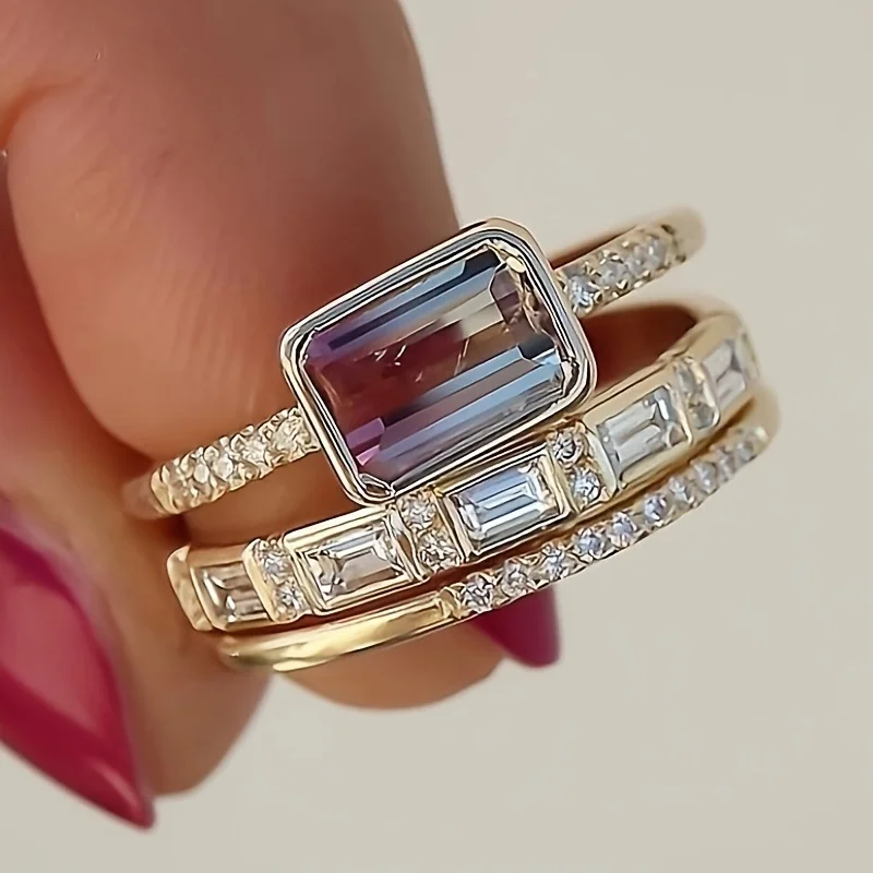 VIVILY | Vintage-Ringe Set mit Leuchteffekten für eine elegante Dekoration
