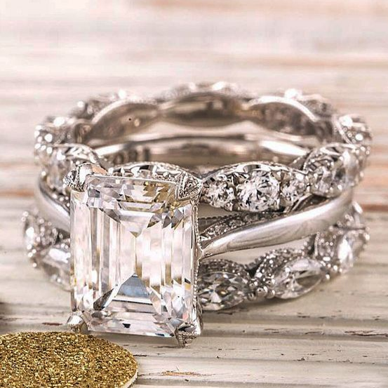 VIVILY | Vintage Silber Heller Schichtring