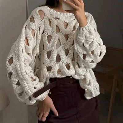 VIVILY | Lässiger Strickpullover