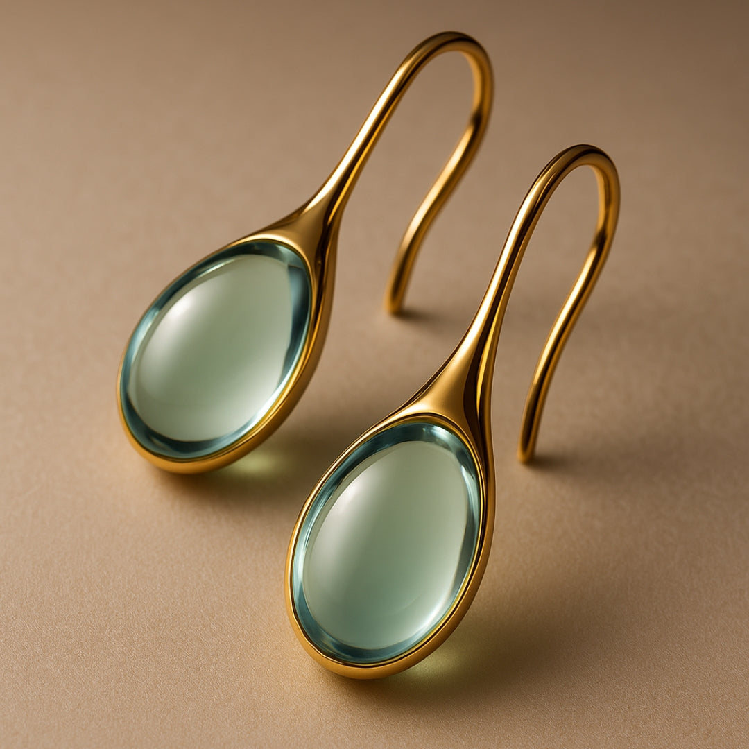 VIVILY | Elegante Tropfenohrringe aus Gold und Silber