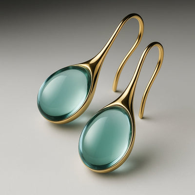VIVILY | Elegante Tropfenohrringe aus Gold und Silber