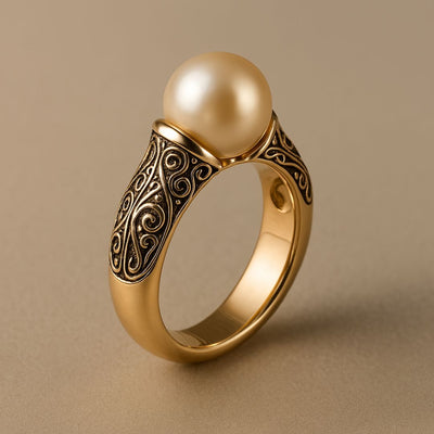 VIVILY | Eleganter Vintage-Ring aus Naturperle