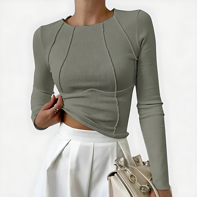 Lena™ | Bequemer Langarm-Top