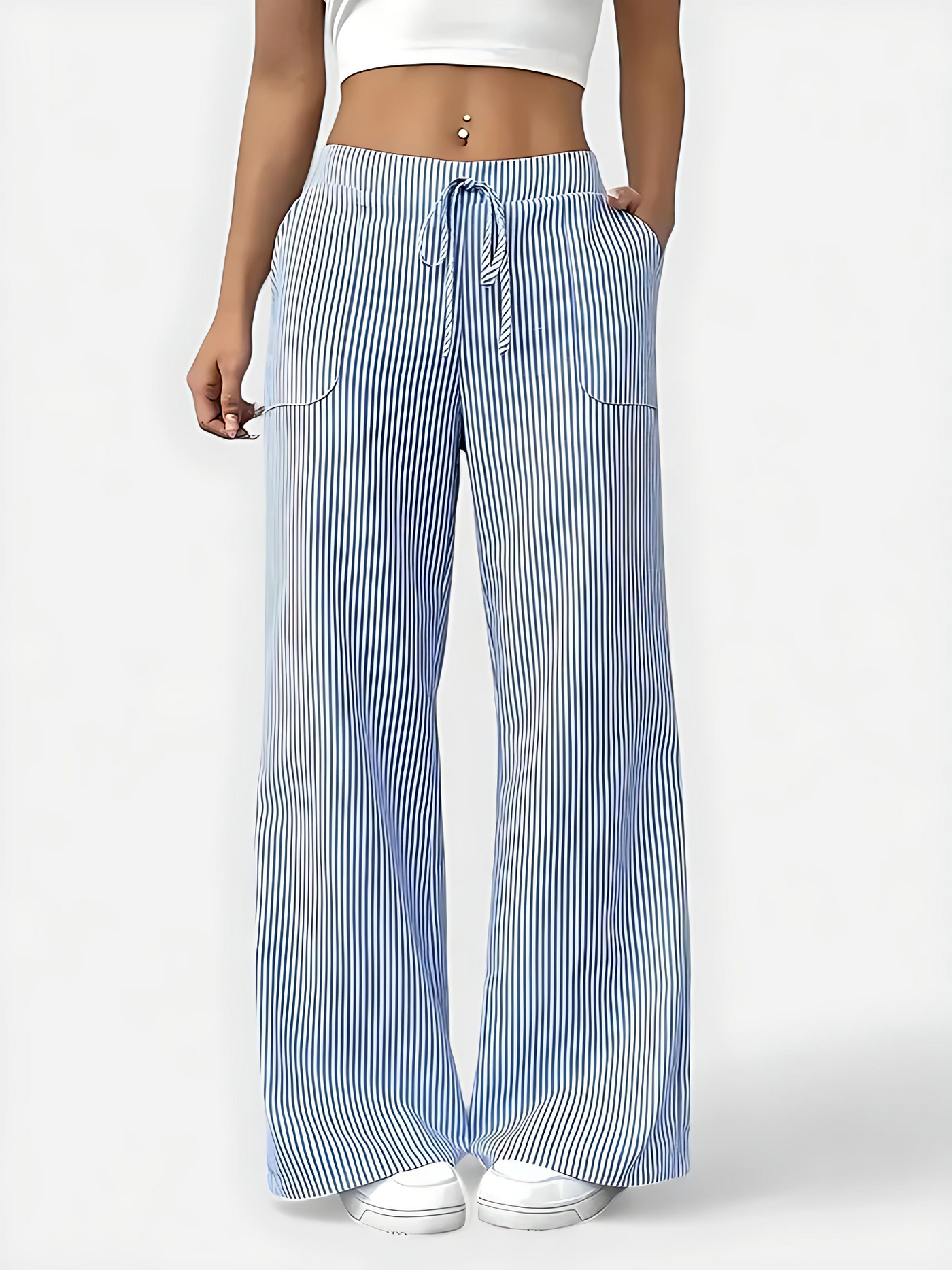 Isabelle™ – Bequeme Weite Hose mit Eleganten Details