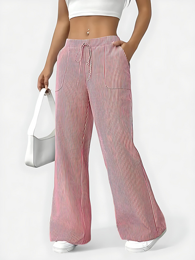 Isabelle™ – Bequeme Weite Hose mit Eleganten Details