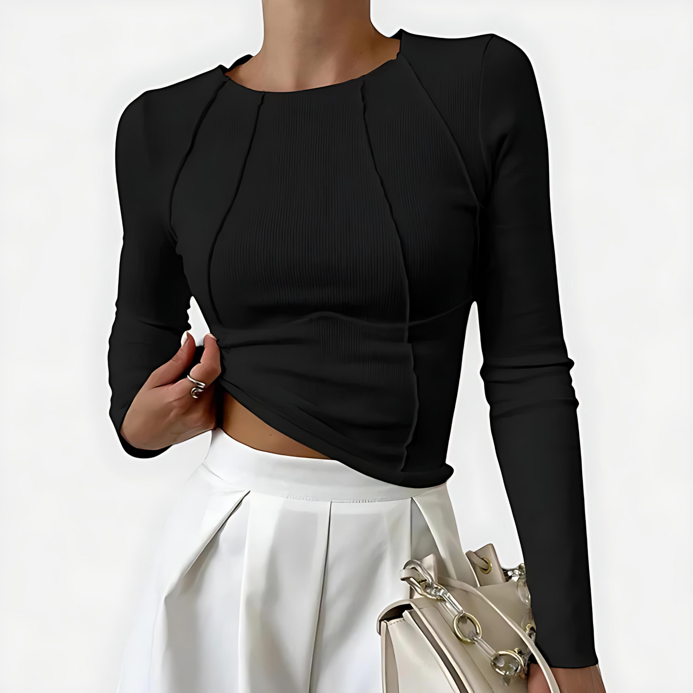 Lena™ | Bequemer Langarm-Top