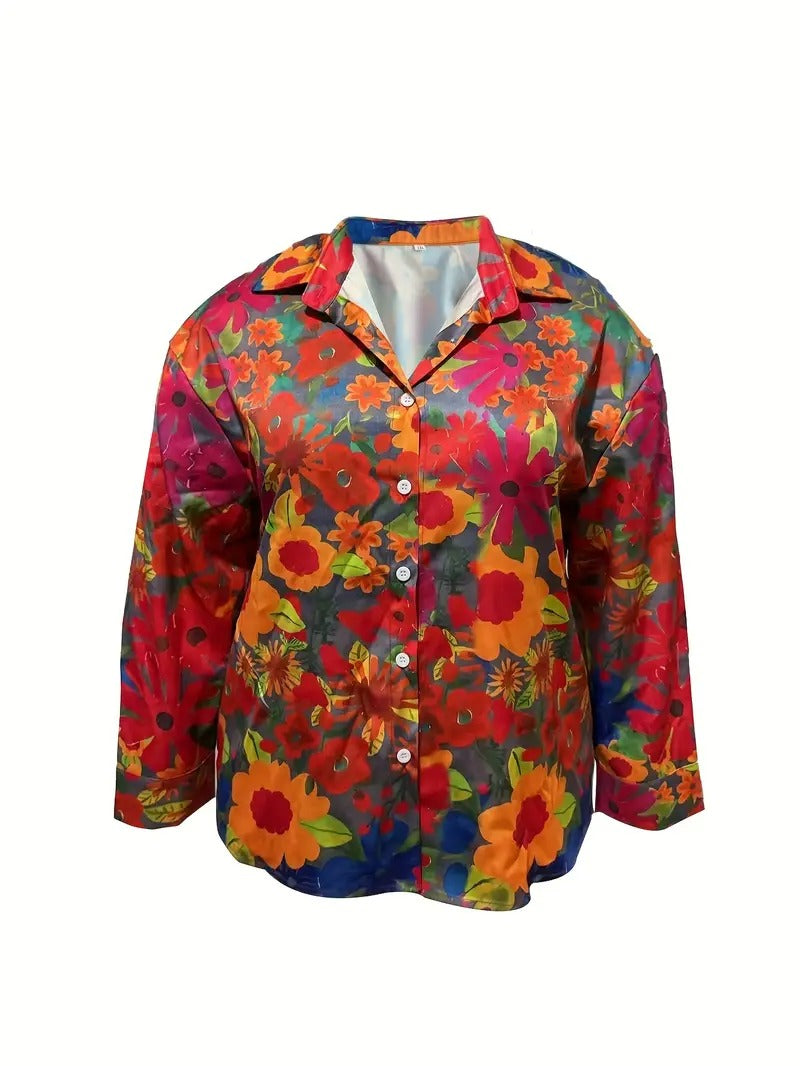 Frieda™ | Bluse mit farbenfrohem Design